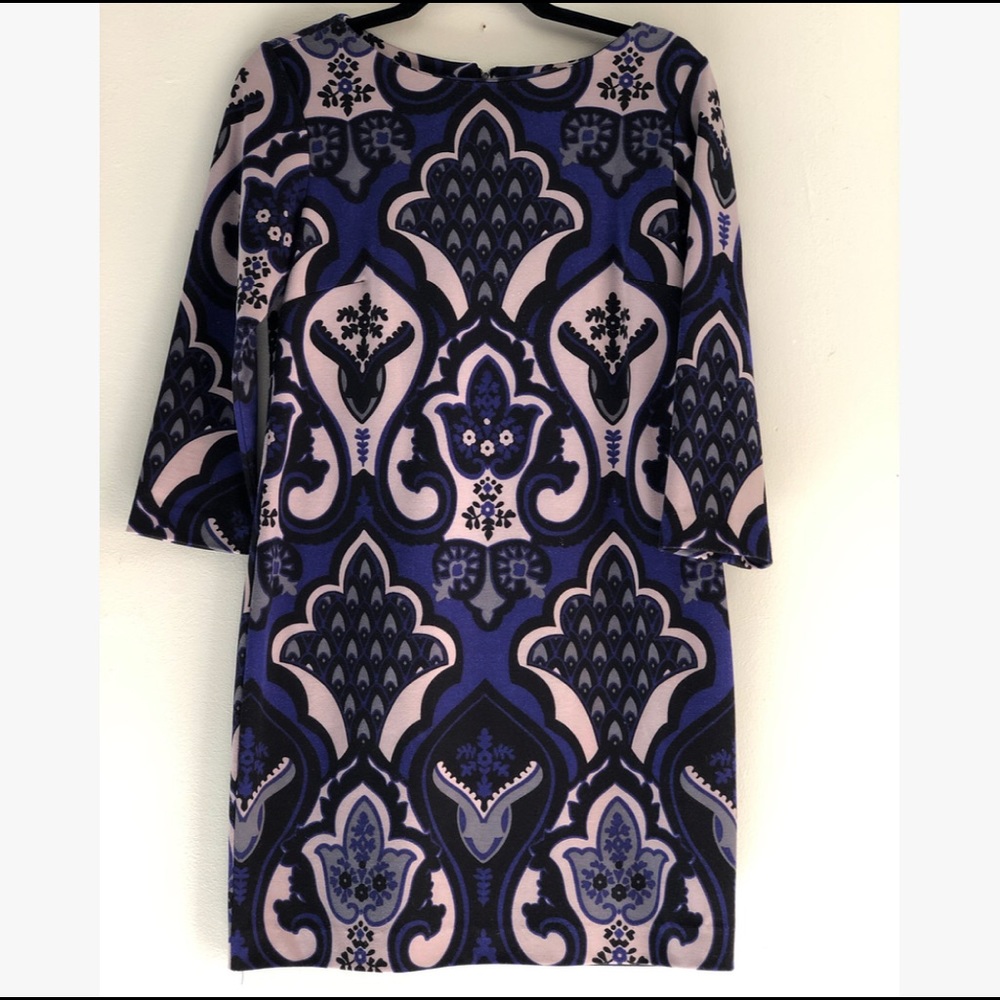 Purple shift dress